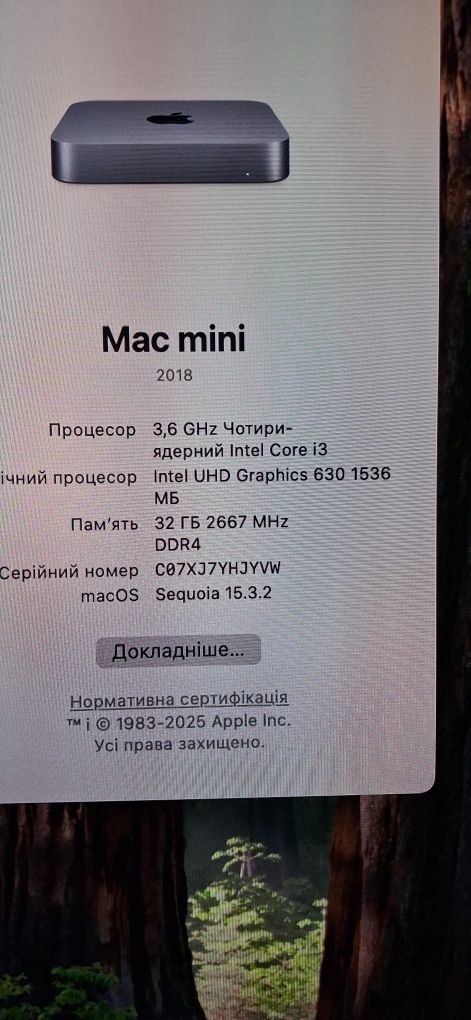 MAC MINI 2018 32 RAM