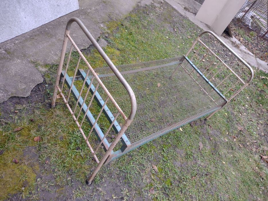 СССР кровать железная разборная на сетке 190 х 90 см полуторка ліжко