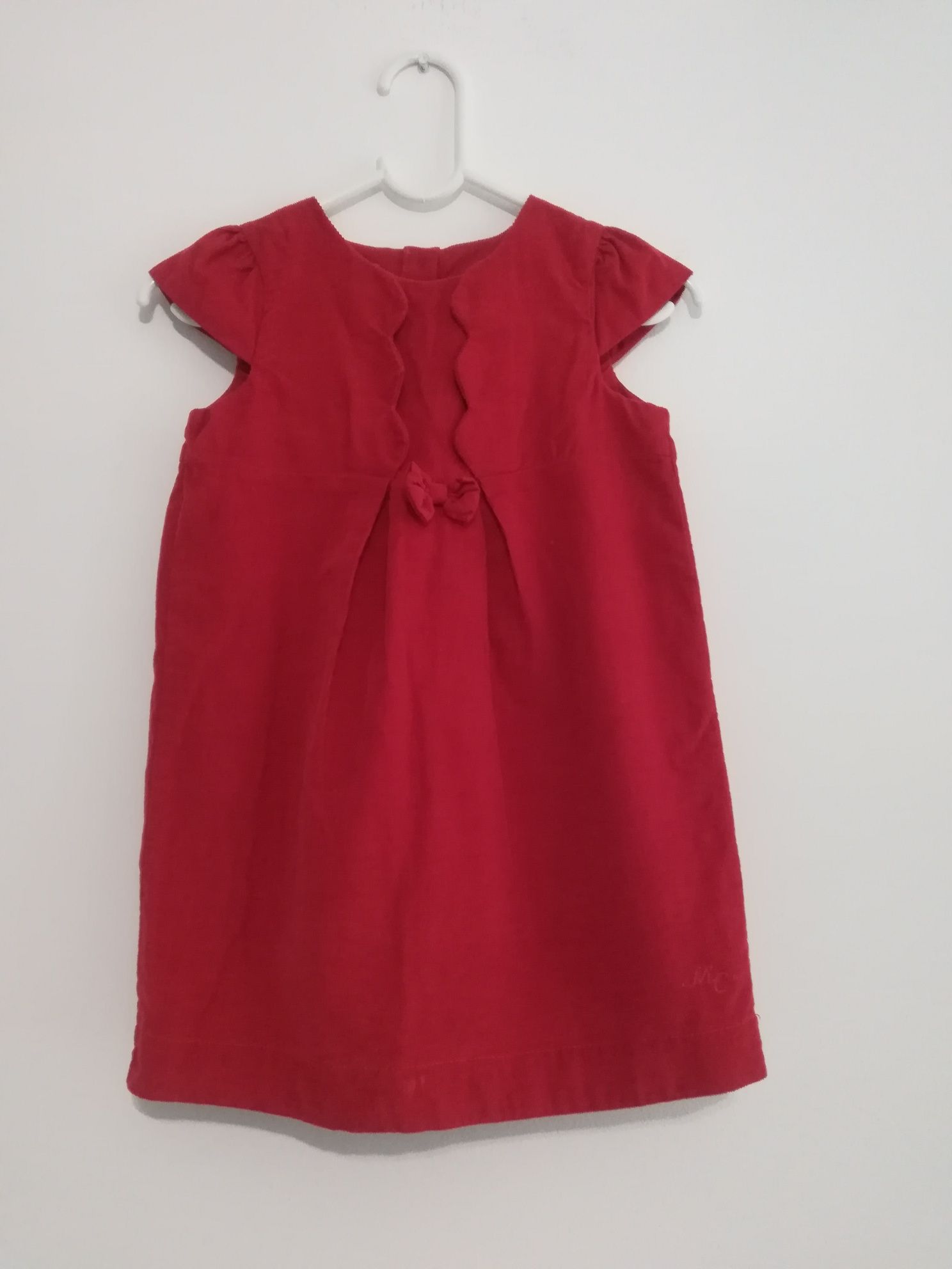 MOTHERCARE r.92 czerwona sukienka sztruksowa NOWA!
