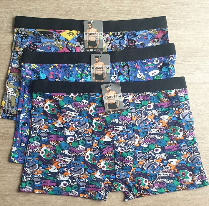 3×bokserki męskie 4XL