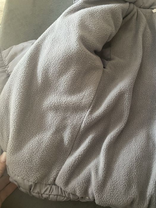 Kurtka płaszcz zimowa szary dla dziewczynki 86-92