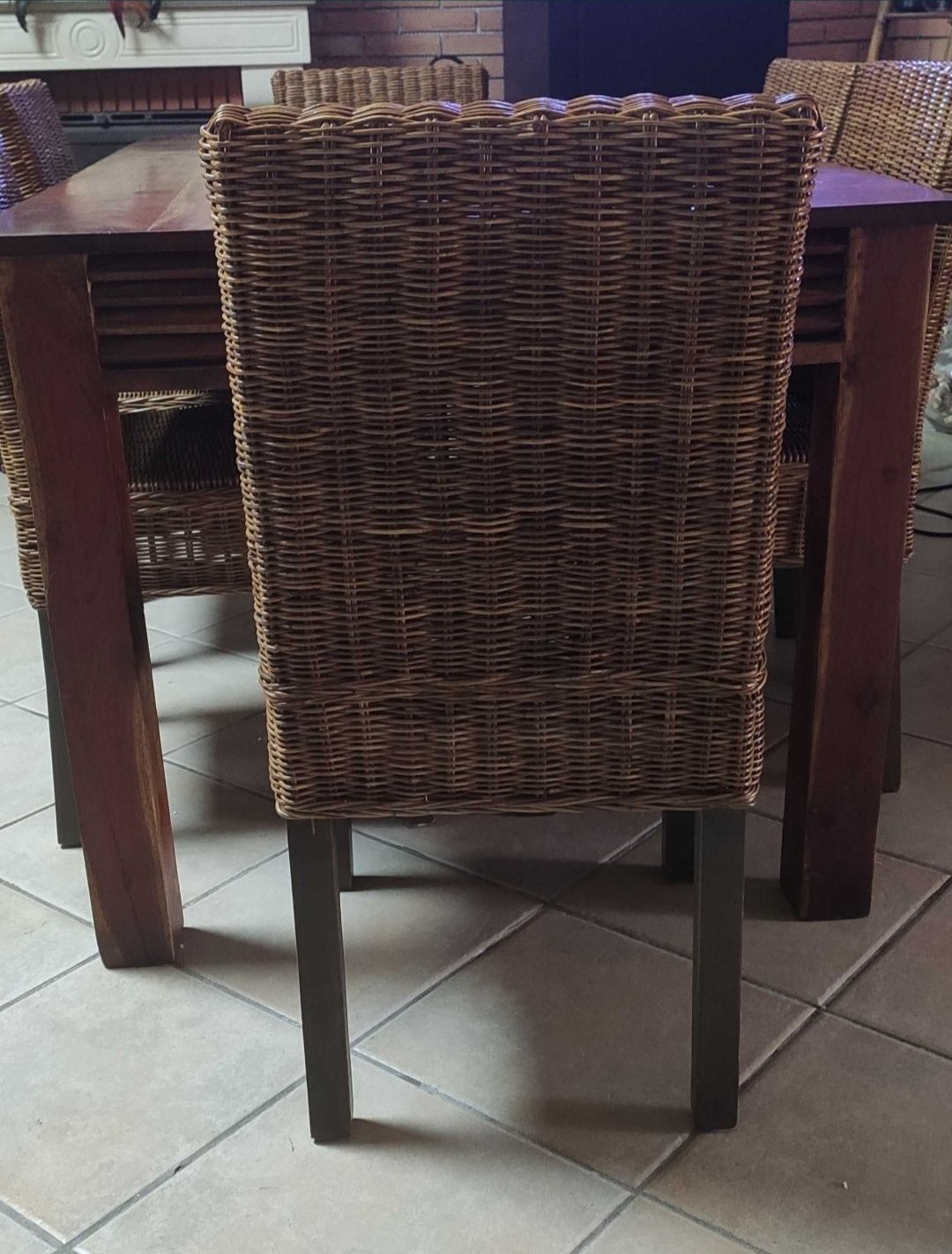 6 cadeiras em Rattan Natural, lindas! VENDIDO
