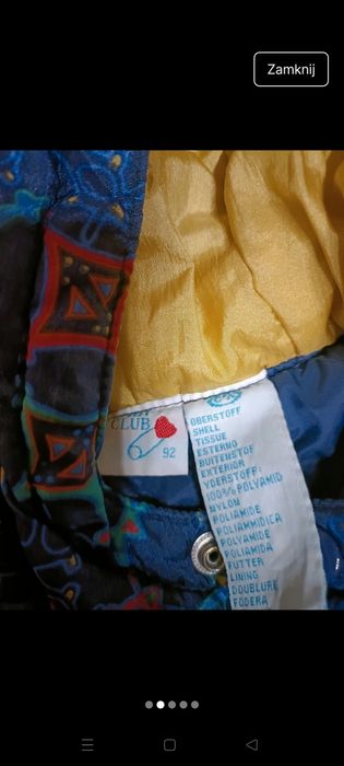 Kombinezon zimowy kolorowy 92 C&A