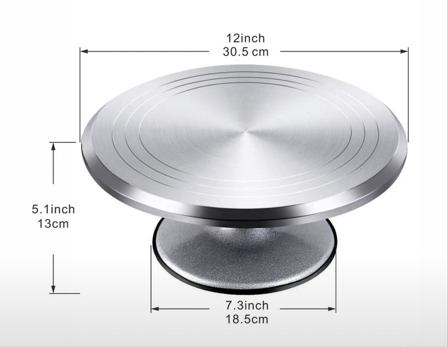 поворотний столик для вирівнювання тортиків