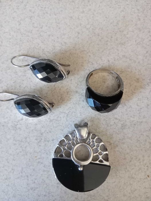 Кольцо,сережки,емаль,срібло,набір сережки і кольце, підвіс