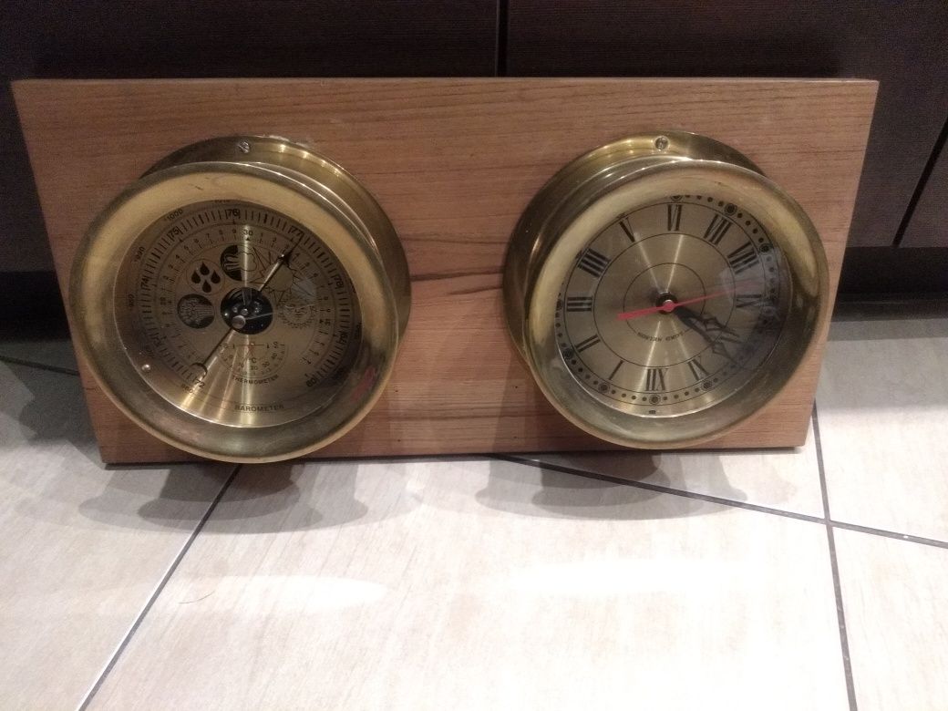 Lord Nelson barometr i zegar zestaw
