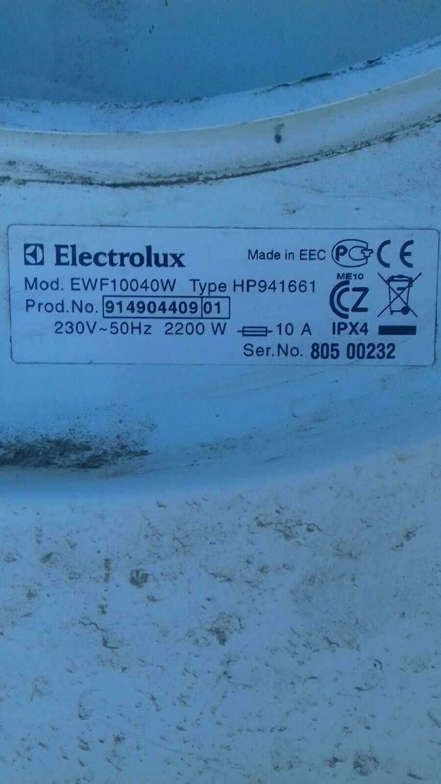 Pralka electrolux ewf10040w typ hp941661 części