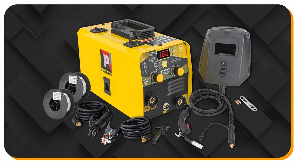 Spawarka inwerterowa migomat mig mag mma flux tig lift 160a synergia