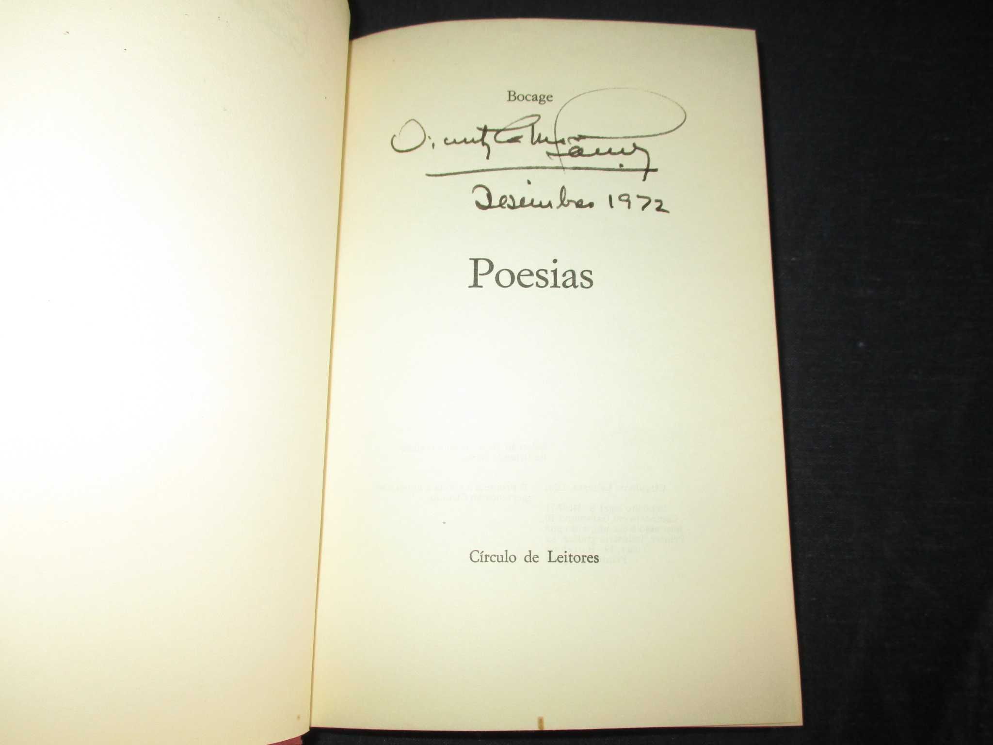 Livro Selecção de Poesias Bocage Círculo de Leitores