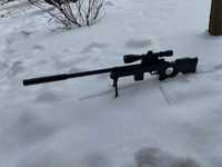 Снайперка AWP M96  93см на пульках, Оптика, Сошки, Глушник