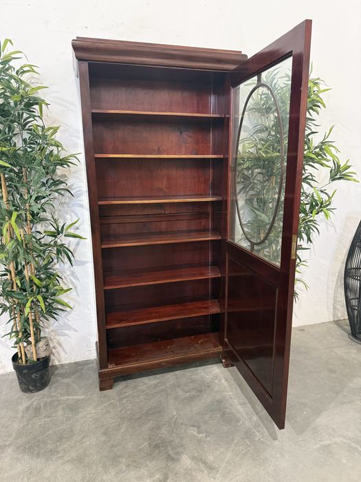Piękna kolonialna witryna biblioteka lite drewno super stan wysyłka