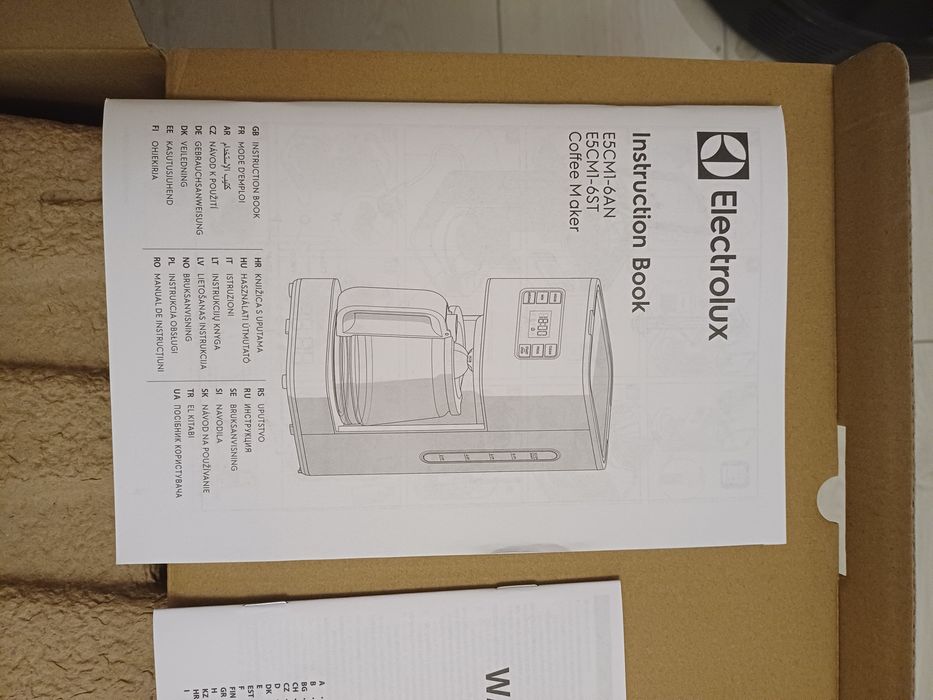 Кавомашина. Кавоварка крапельна Electrolux E5CM1-6AN Graphite