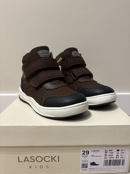 Trzewiki skórzane ocieplane Lasocki r. 29