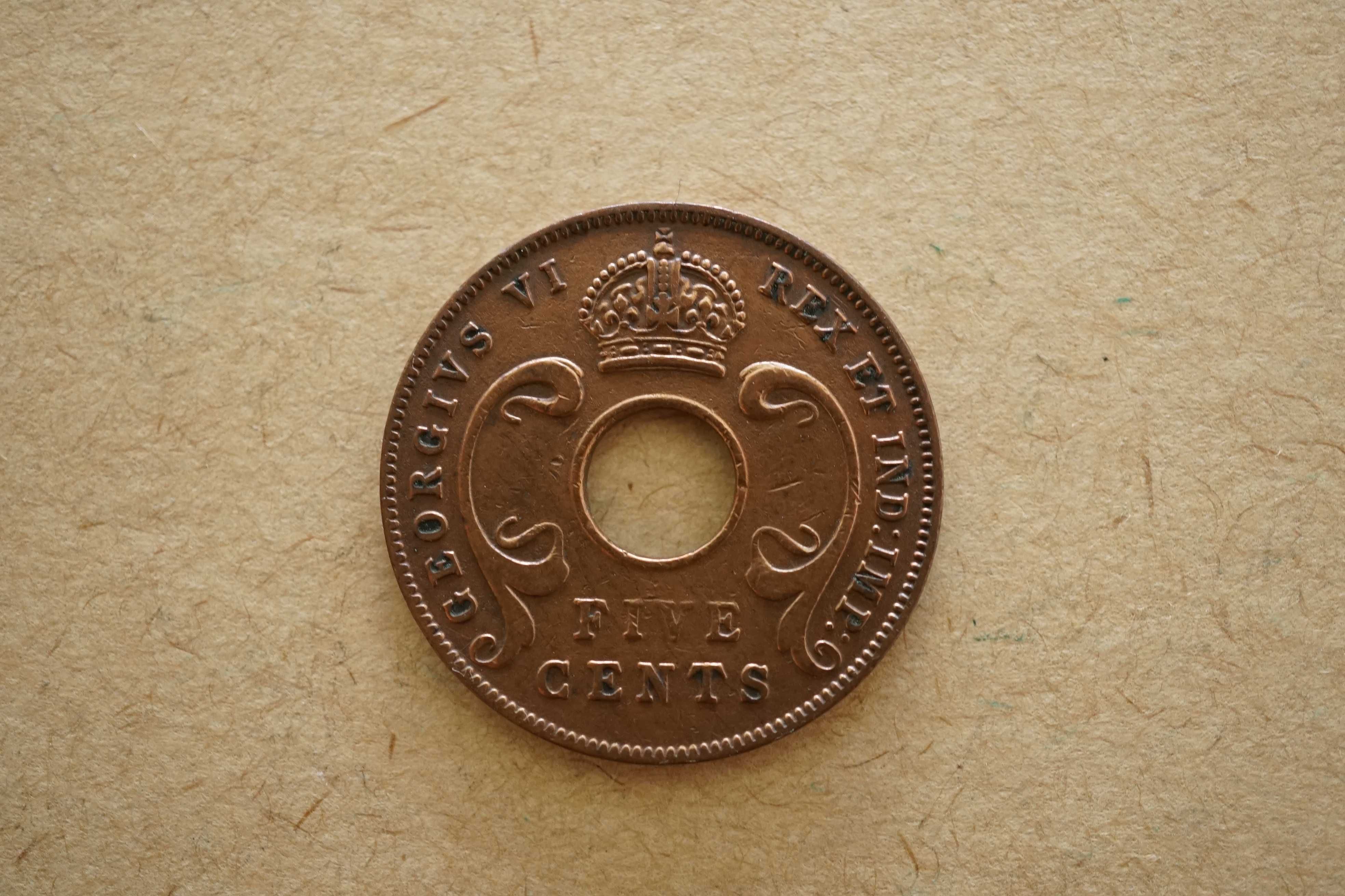 Lote 4 Moedas de 10 centavos 1936 e 37, 5 centavos 1942 e 46