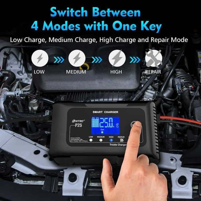 Автоматическое зарядное устройство HTRC P25 25A 12-24V