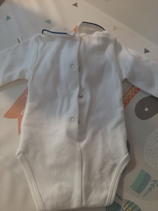 Mayoral śliczne eleganckie body chrzest 0-1mies 50-56