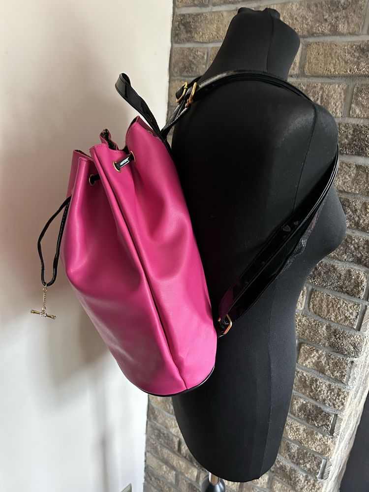 Fuksjowy plecak Juicy Couture stan idelany różowy plecak