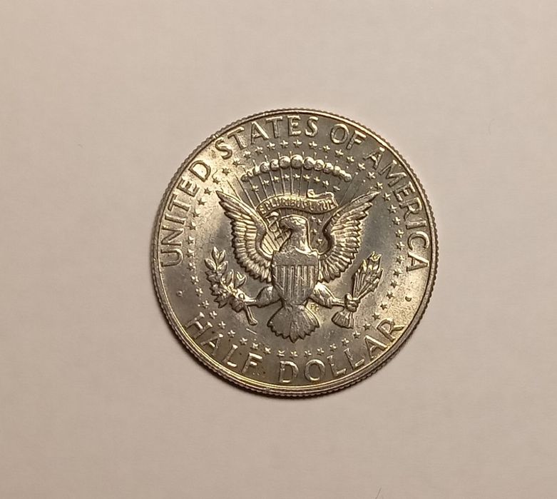Пів долара/ 50 центів/ США 1968 рік, срібло