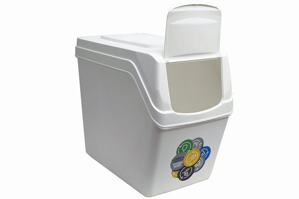 Kosz Na Śmieci 4X20L Do Segregacji Sortibox Biały Iswb20S4-S449