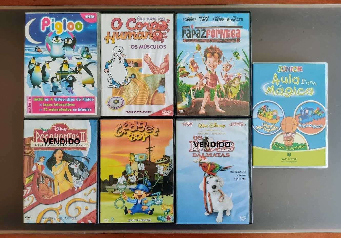 Filmes dvd originais com capa banda desenhada infantil