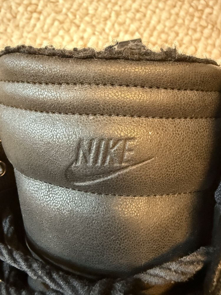 Grafitowe czarne buty na koturnie sky high dunk Nike 40,5 26 cm