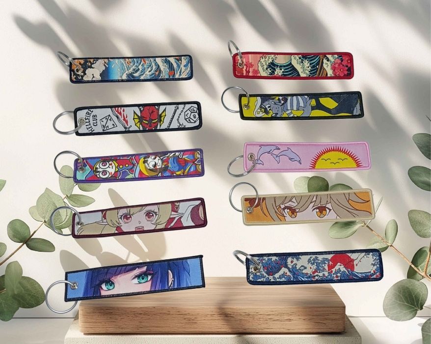Аниме брелок тканевый / стильный подарок / японский дизайн