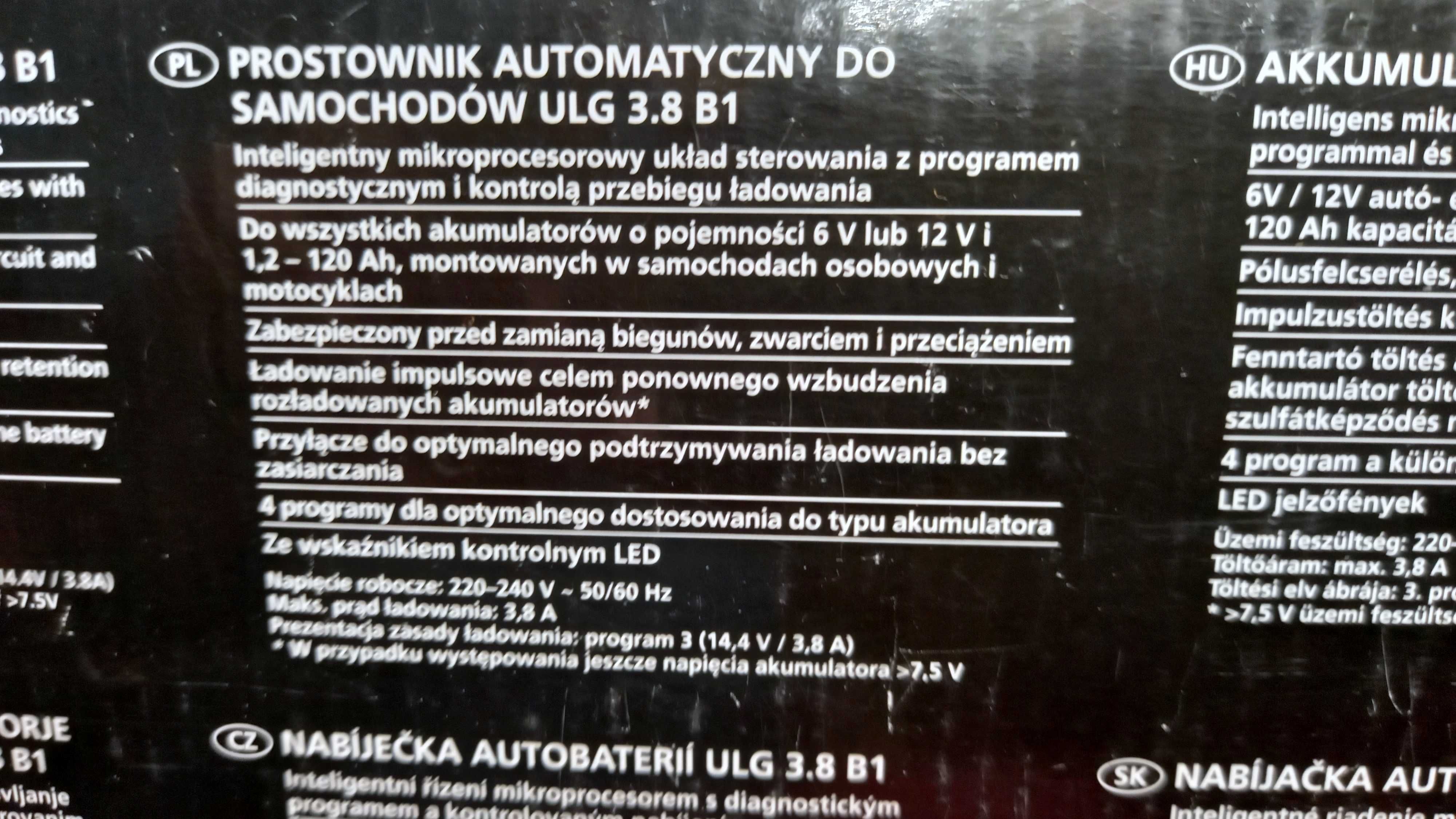 Prostownik automatyczny Ultimate Speed ULGD 3.8 A1