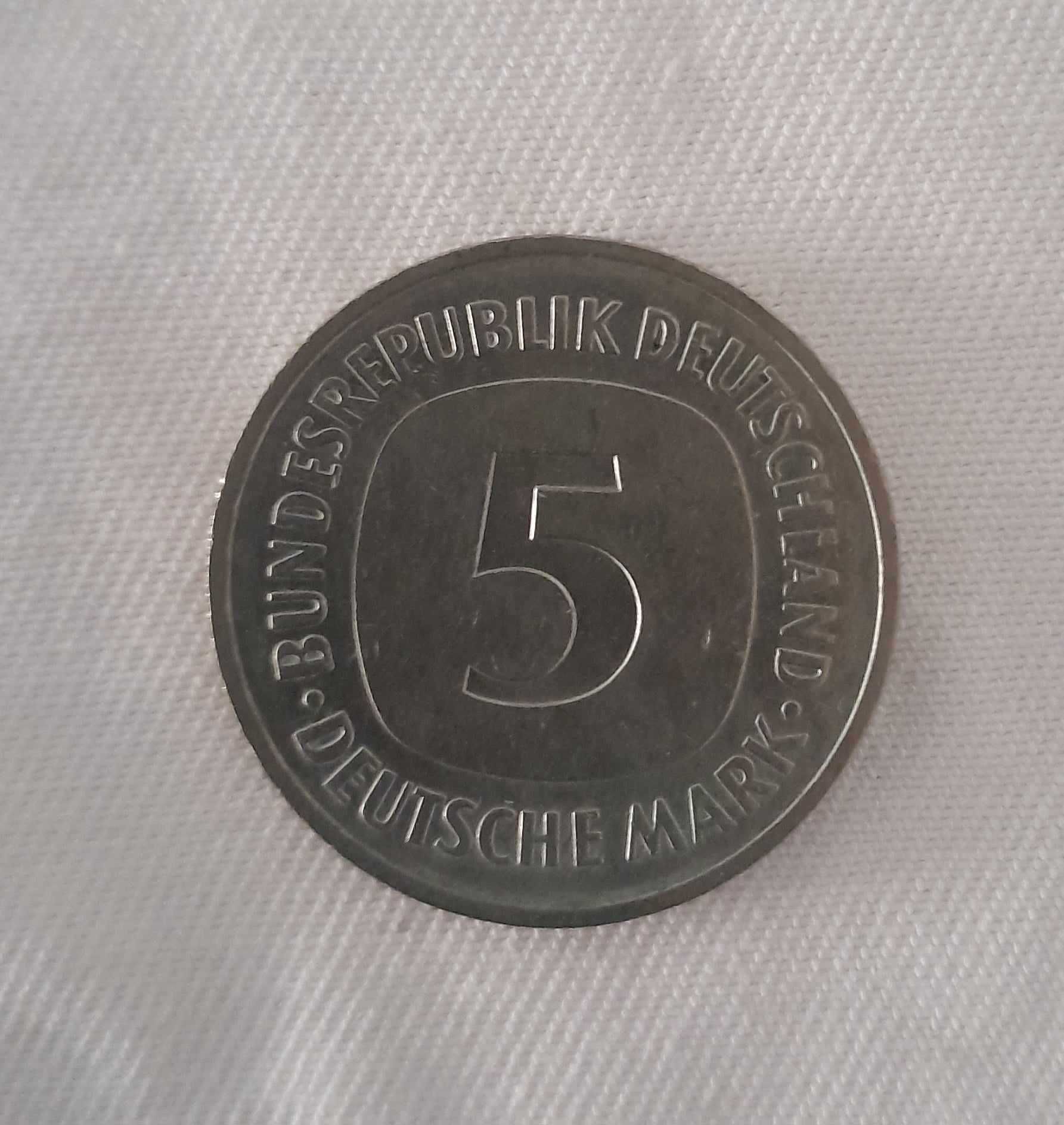 Alemanha - Águia - 2 Moedas 5 marcos - Letras D e J