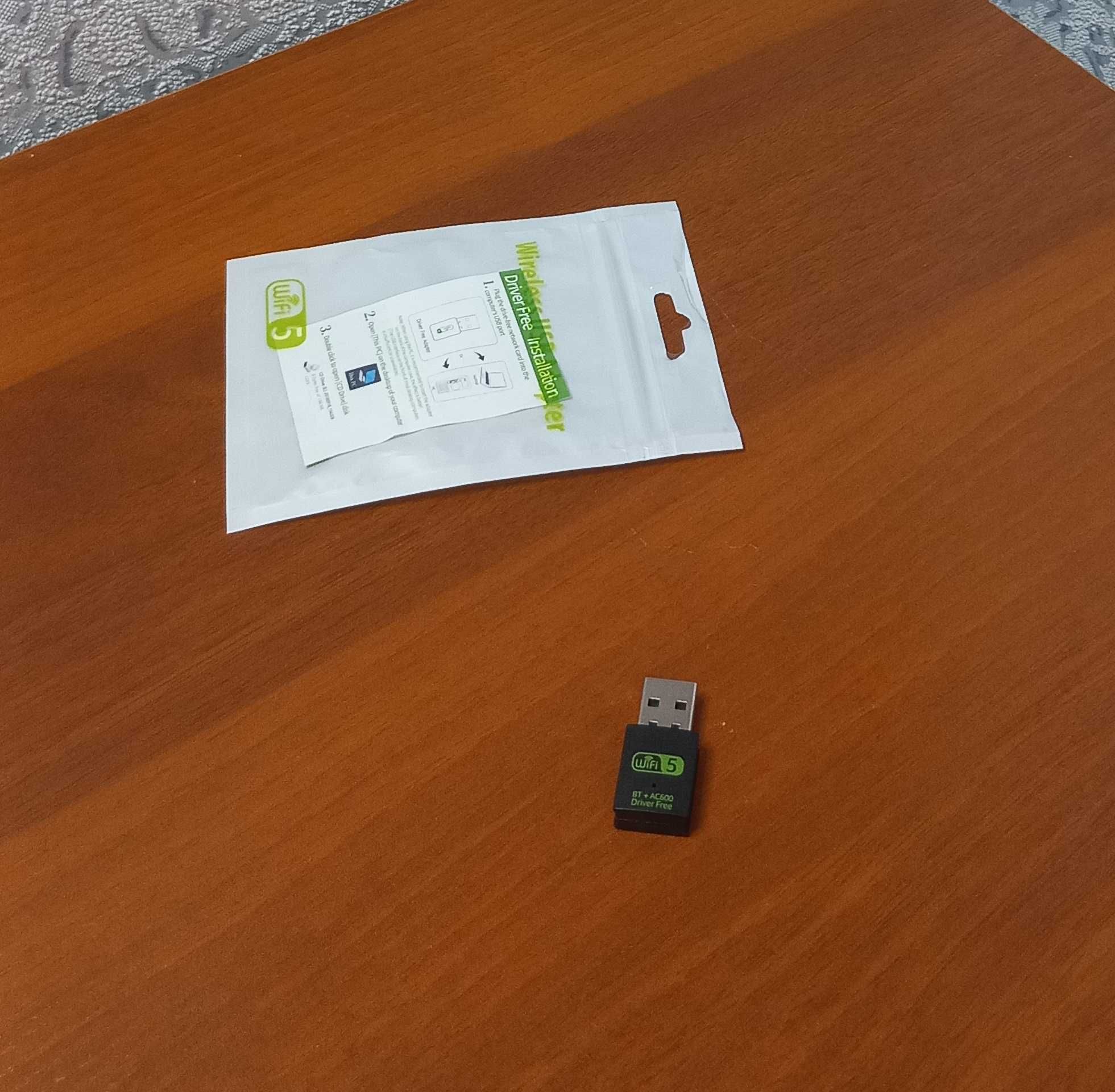 портативний USB Wi Fi + Bluetooth адаптер 2in1 Dual Band 2.4GHz 5GHz