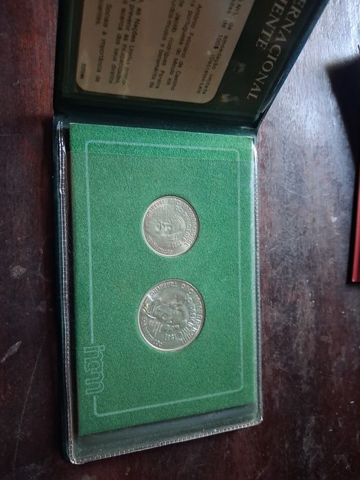 Lote moedas desenvolvimento sustentável, prof bnc,corrente