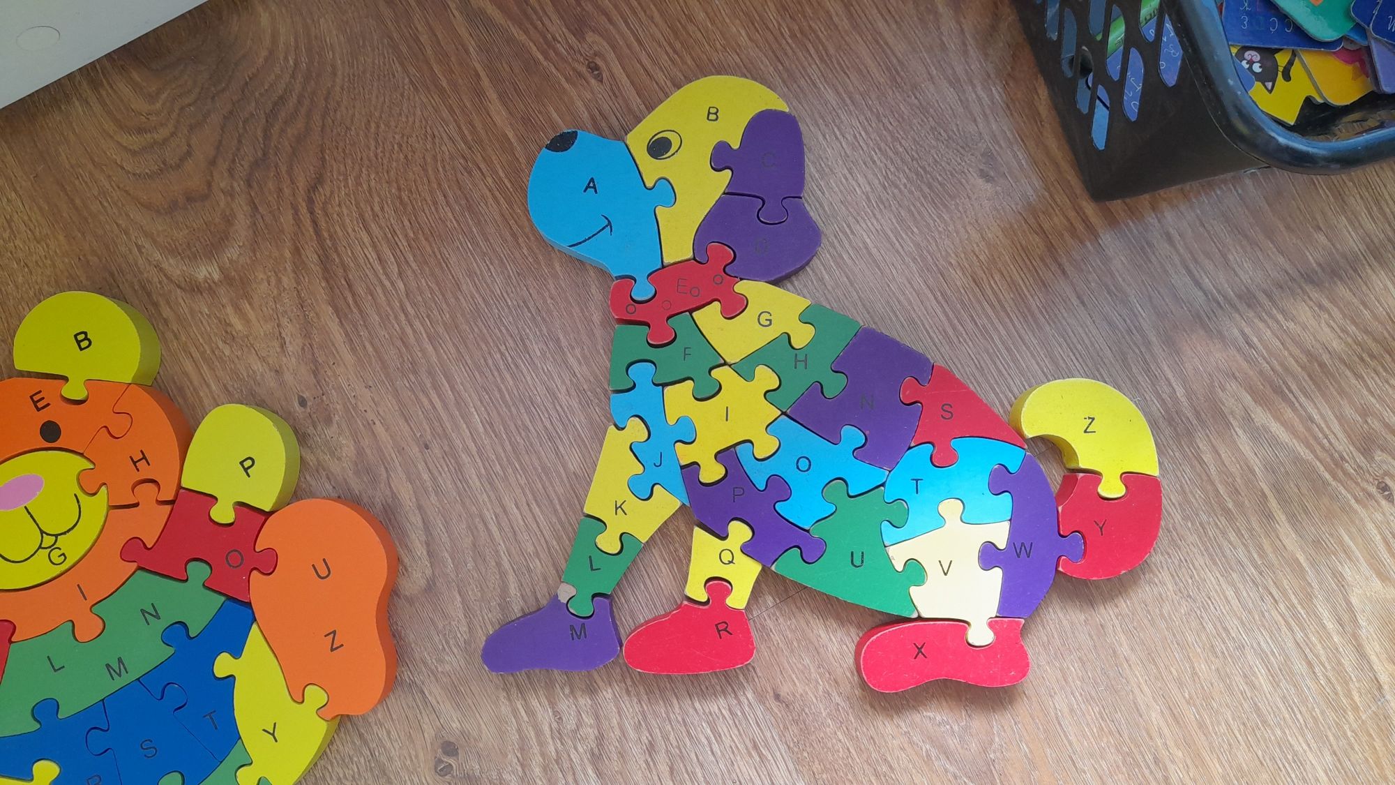 Klocki, puzzle drewniane