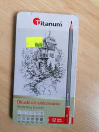 Zestaw nowych ołówków marki Titanum