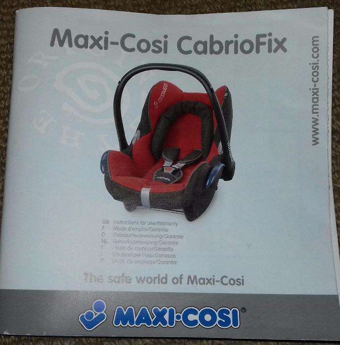 Cadeira/Ovo Maxi-Cosi CabrioFix