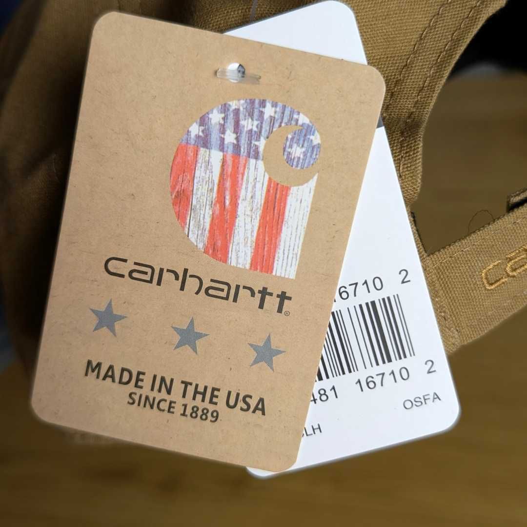 Коричнева кепка Carhartt, кепка кархарт, бейсболка кархарт, бавовна