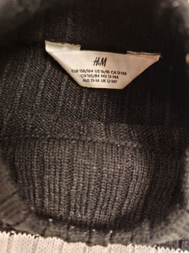 Sweter H&M czarno-biały