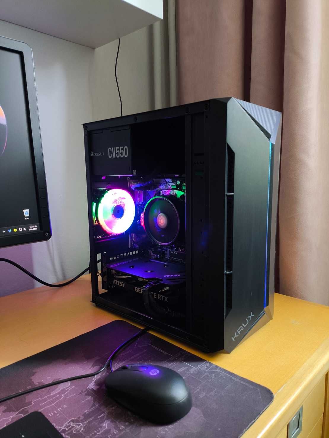 Komputer do gier Ryzen 5, RTX4060+monitor