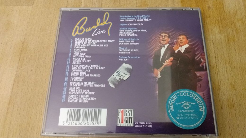 Buddy Live - The Buddy Holly Show CD