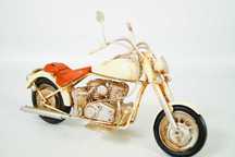 Metalowy pojazd - metalowy motocykl harley rekwizyt model