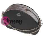 SZARY organizer OBAG MOON LIGHT welur Velvet 2 kieszenie wkład OMAY