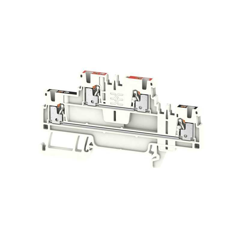Bornes Duplos Calha DIN Weidmuller A2T 3.5mm de largura - Novos