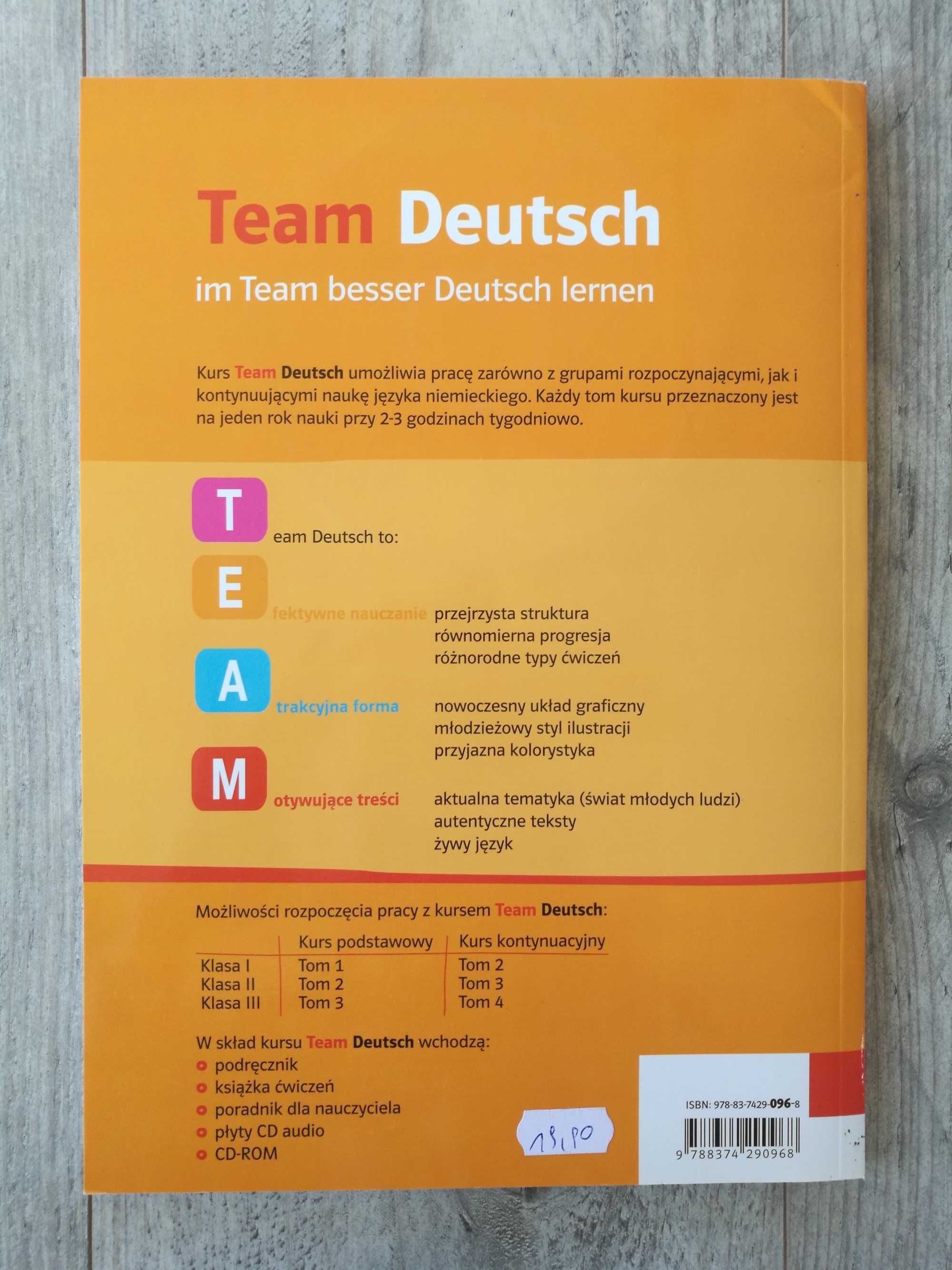 Team Deutsch 2 | Język niemiecki dla gimnazjum | Książka ćwiczeń