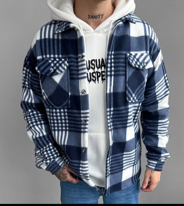 Чоловіча плюшева сорочка