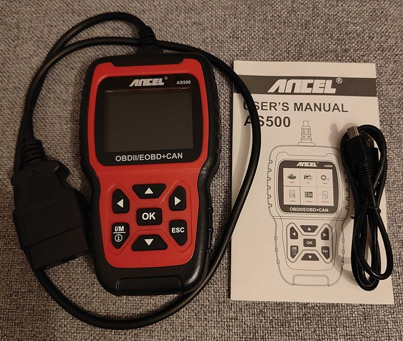 Samochodowy Skaner Tester Diagnostyczny OBD2 Ancel AS500