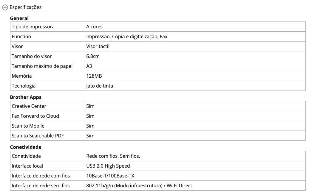 Impressoa Multifuncional BROTHER MFC-J6530DW