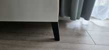 6 szt. Nogi drewniane trapezowe skośne H 15 cm do mebli ikea