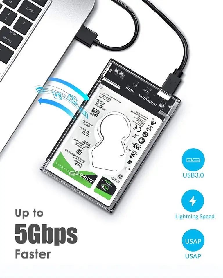 Карман/кейс для жорсткого диску HDD, SSD SATA USB 3.0