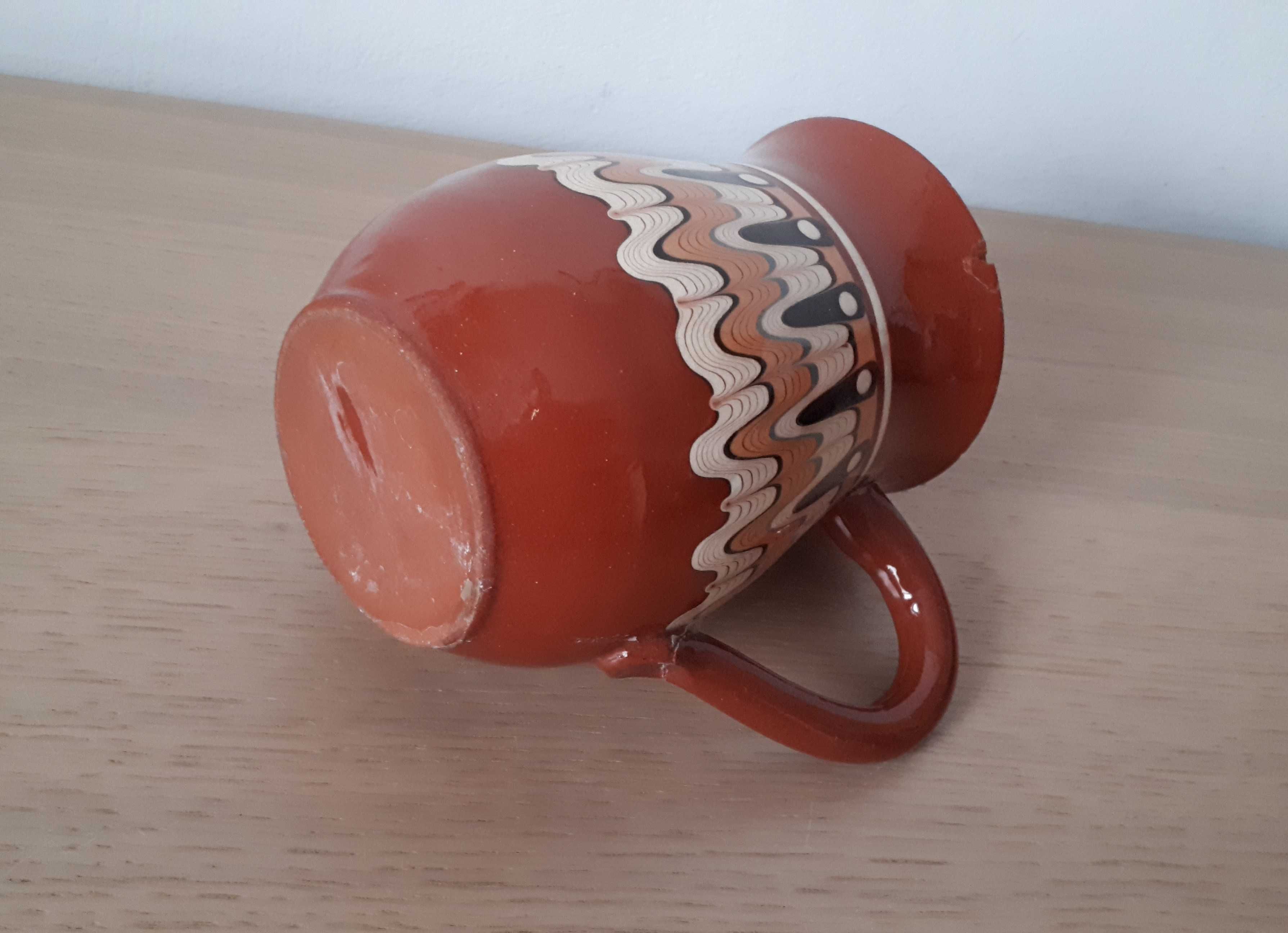 dzbanek bułgarski ceramika vintage dzbanuszek