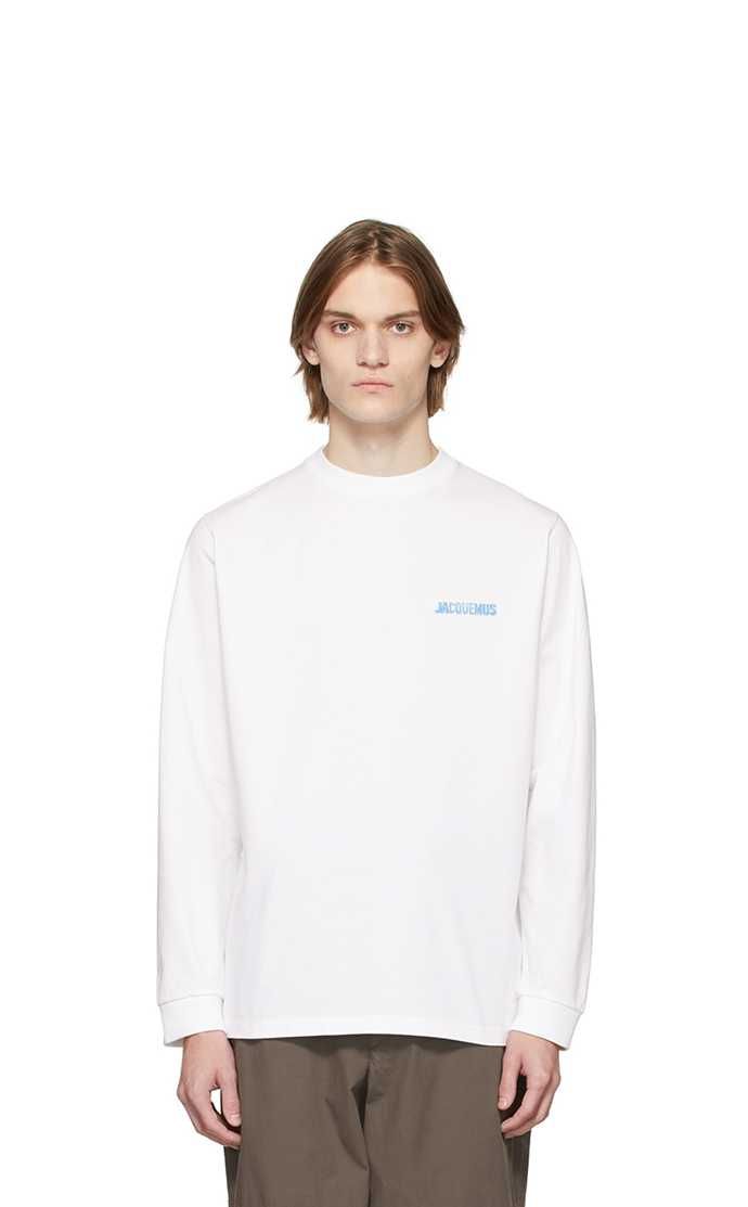 Лонгслів Jacquemus White 'Le T-Shirt Gelo' Long Sleeve T-Shirt