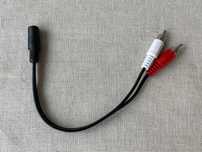 Kabel, Przewód 2x RCA (cinch) / gniazdo minijack