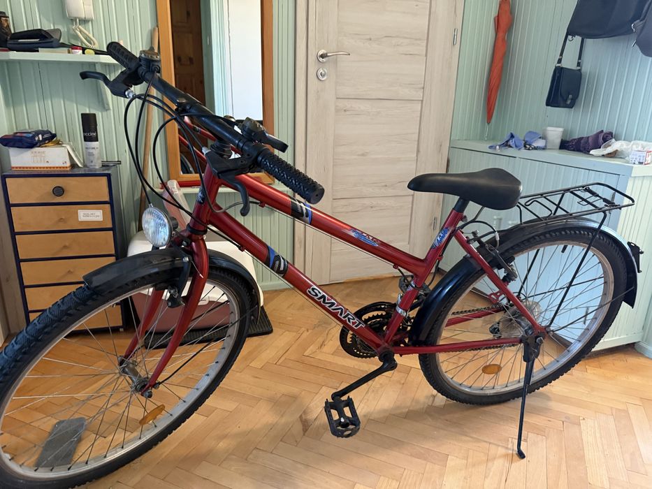 Rower smart czerwony nowy łańcuch